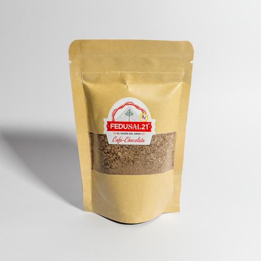 Cafe Chocolate -  Sea Salt, Cacao, roasted coffee, garlic, coriander, and pepper.